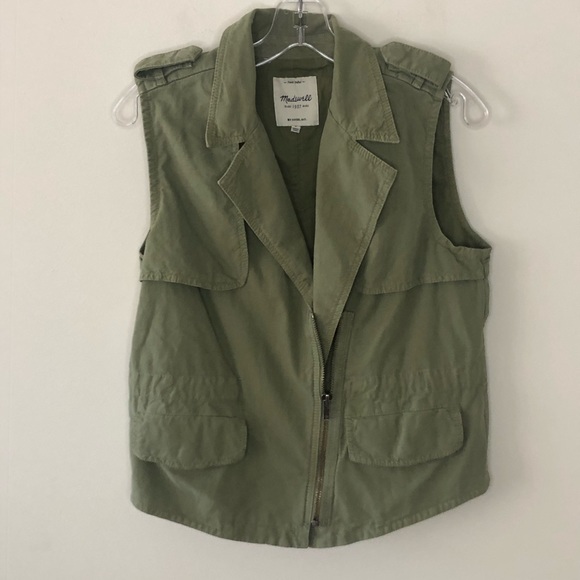 Madewell Jackets & Blazers - Madewell Olive Green Army Vest Sml